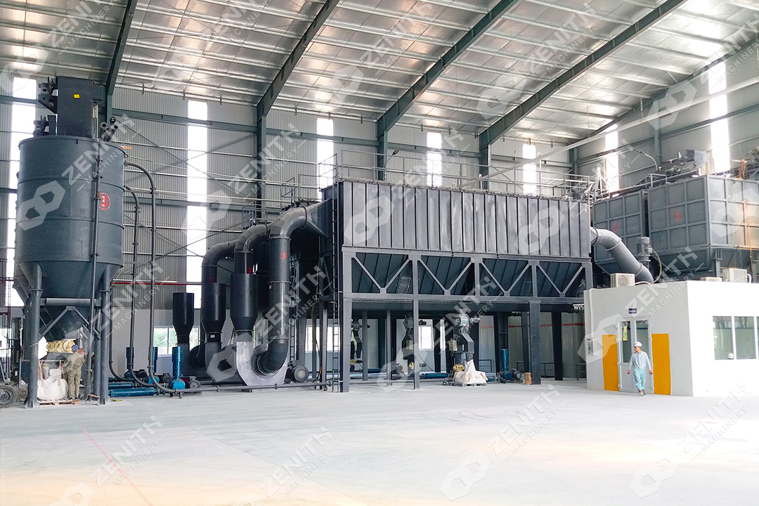 Ligne de production de broyage de CCG de 30 000 tpa au Brésil